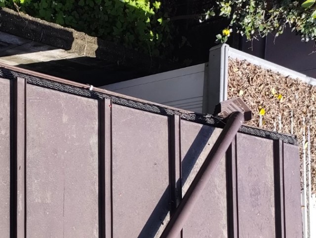 落ち葉除けネット　復旧